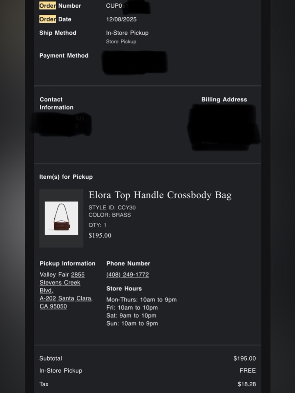 EUC - Coach Elora Leather Top Handle Crossbody – Maple - Picture 6 of 6